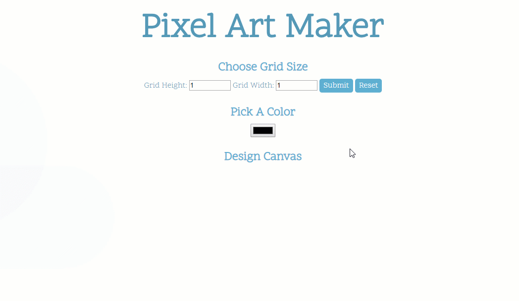 GitHub olivergomes/frontendnanodegreepixelartmaker Pixel Art Maker. Get creative with your